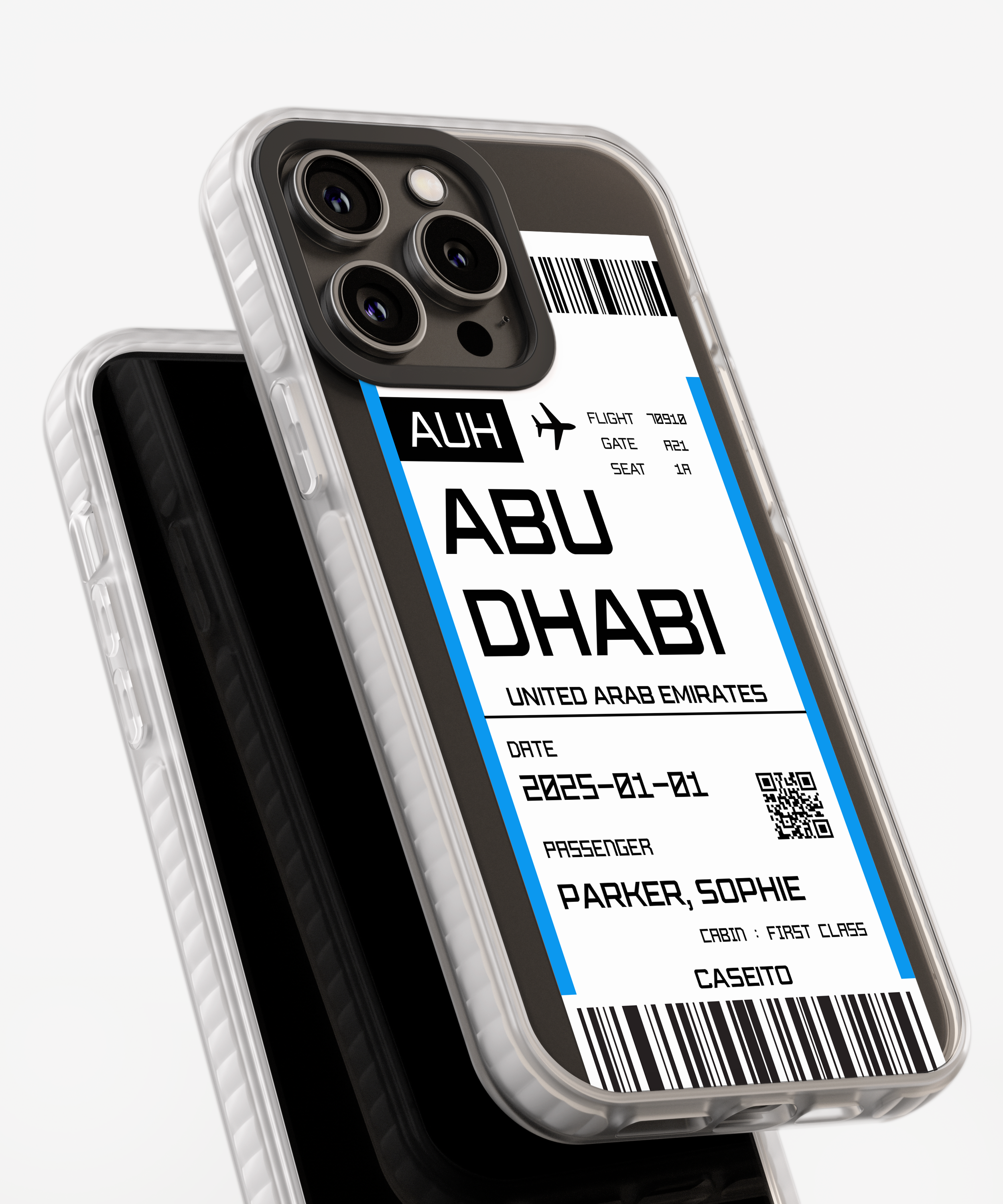 Abu Dhabi Boarding Pass iPhone Case
