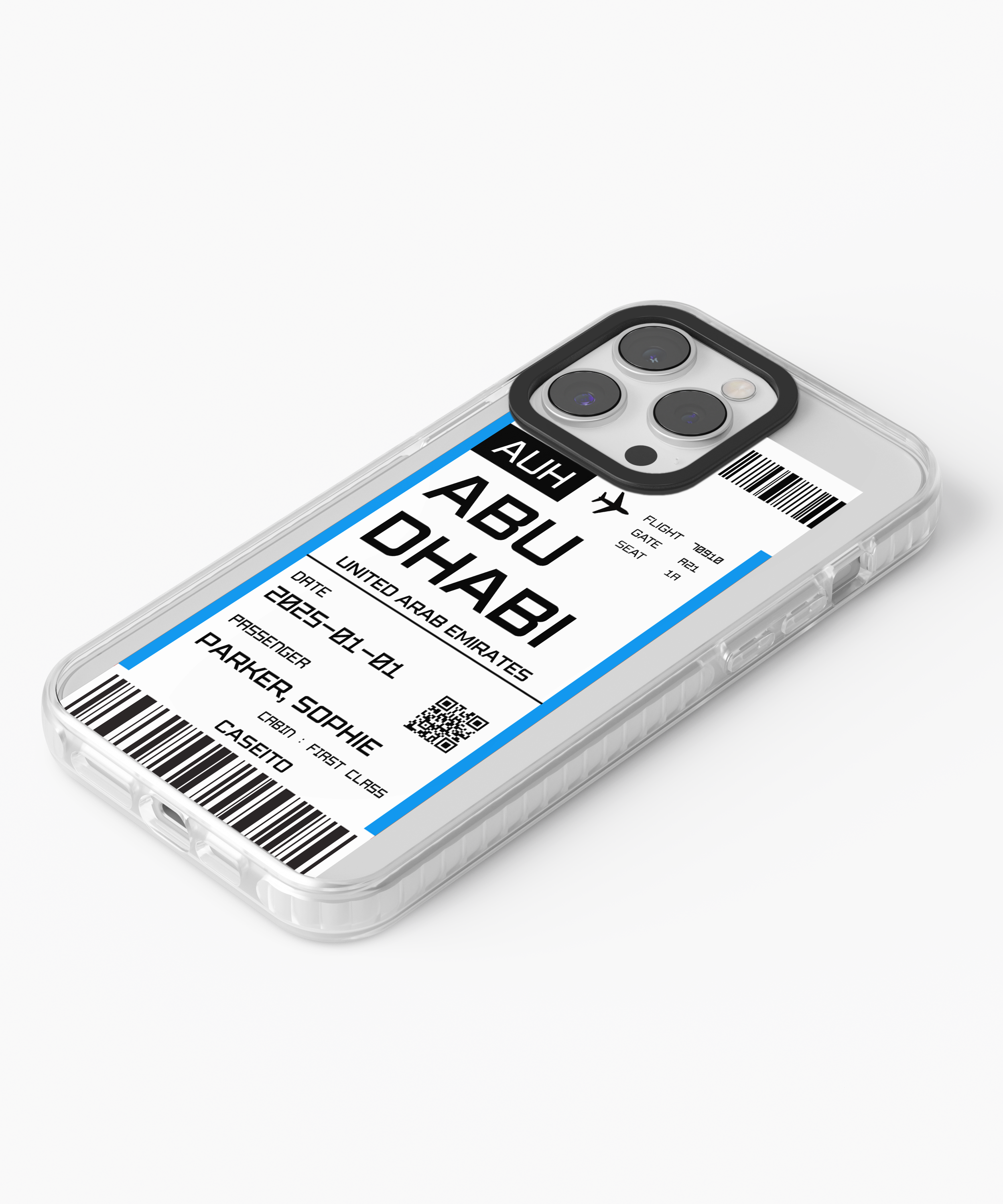 Abu Dhabi Boarding Pass iPhone Case