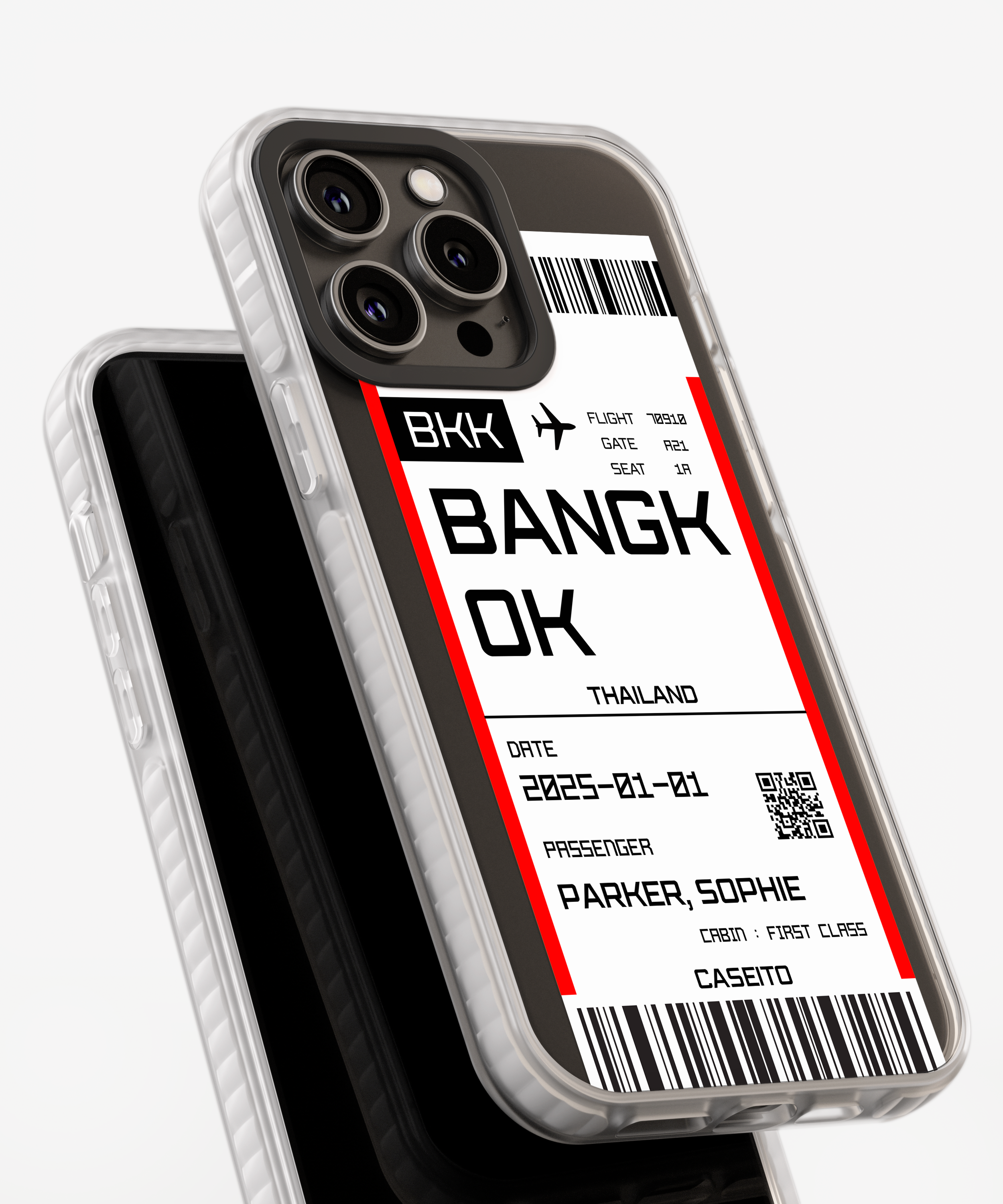 Bangkok Boarding Pass iPhone Case