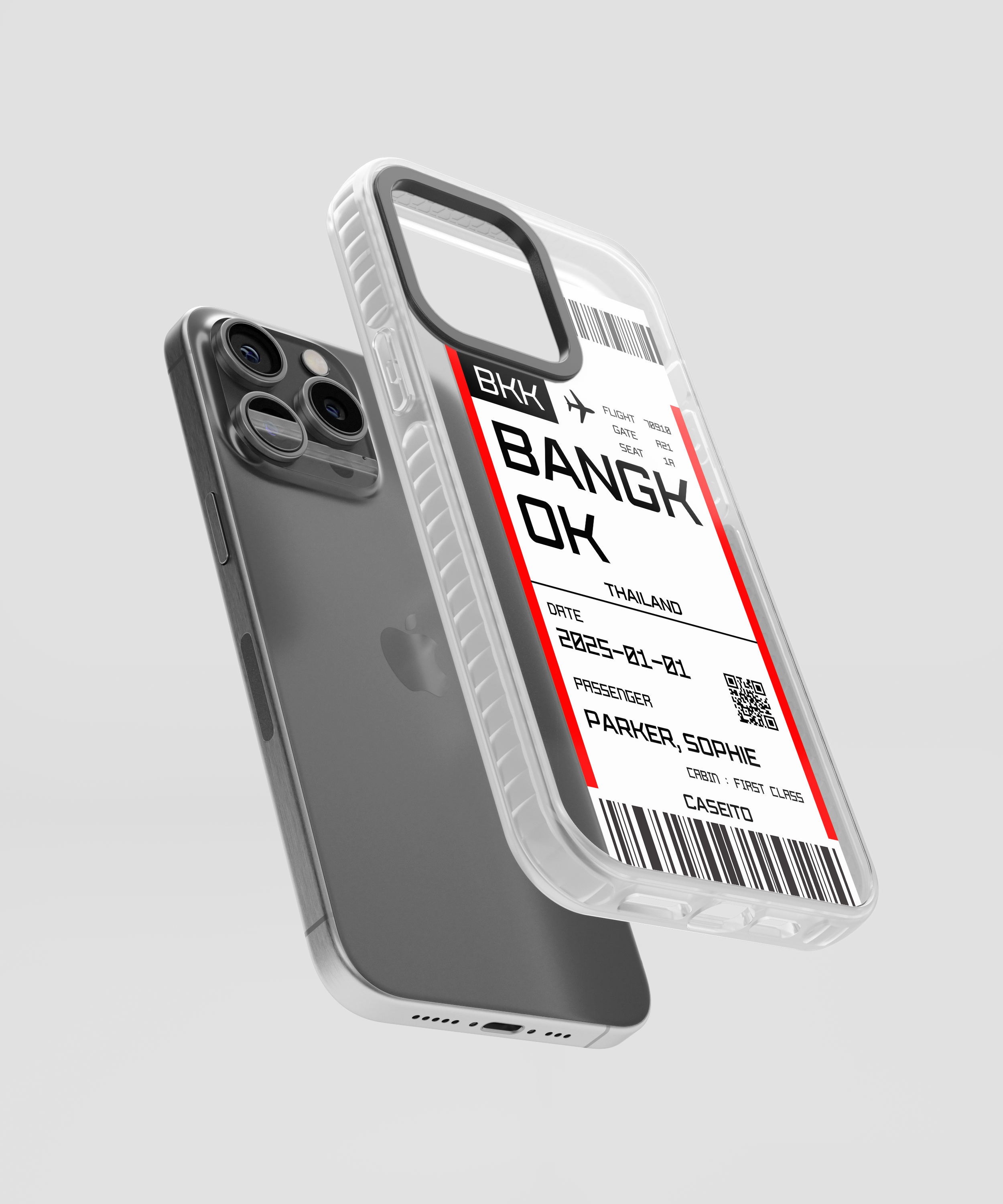 Bangkok Boarding Pass iPhone Case