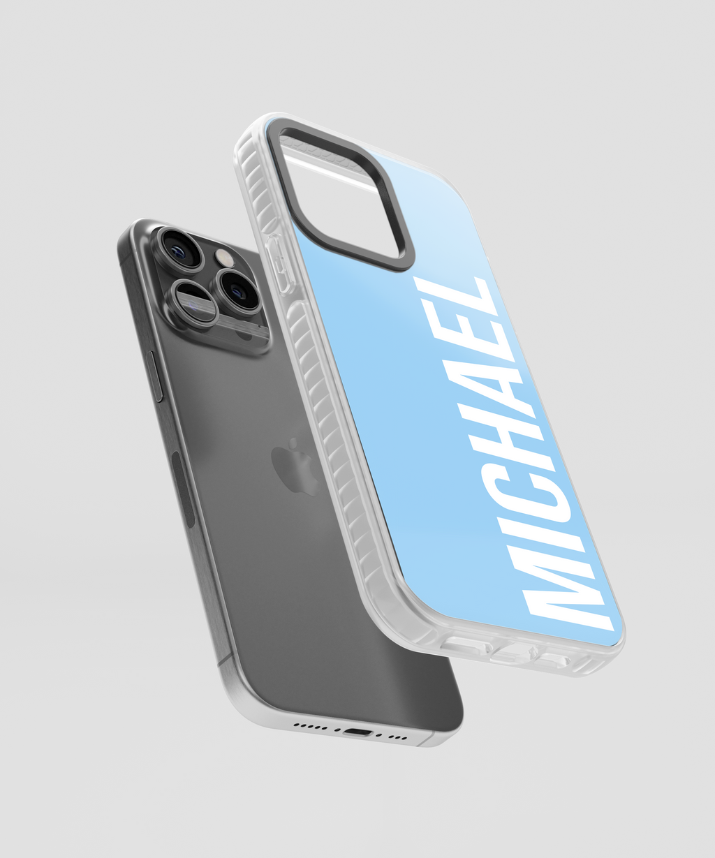 Personalised Name Baby Blue iPhone Case