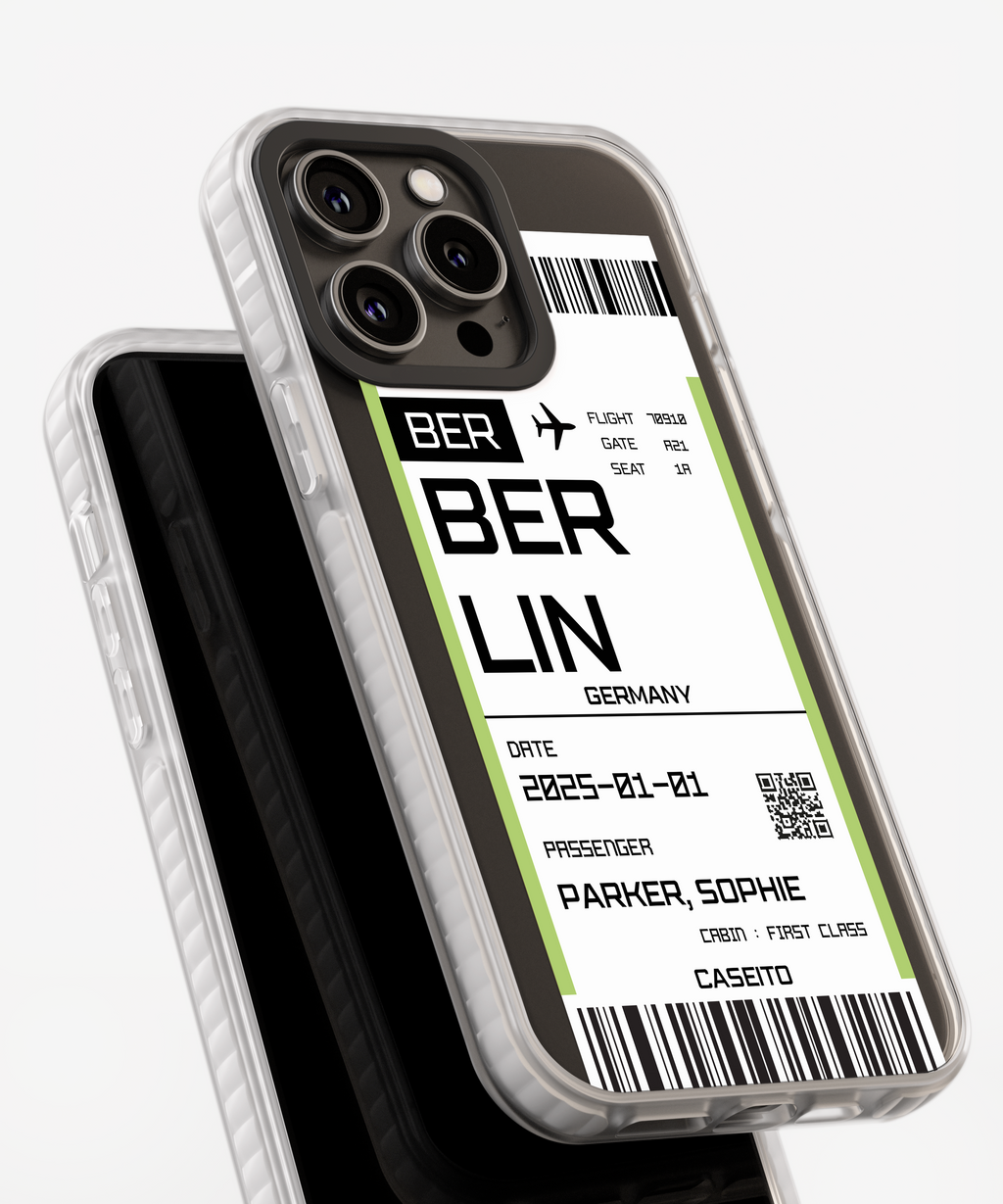 Berlin Boarding Pass iPhone Case