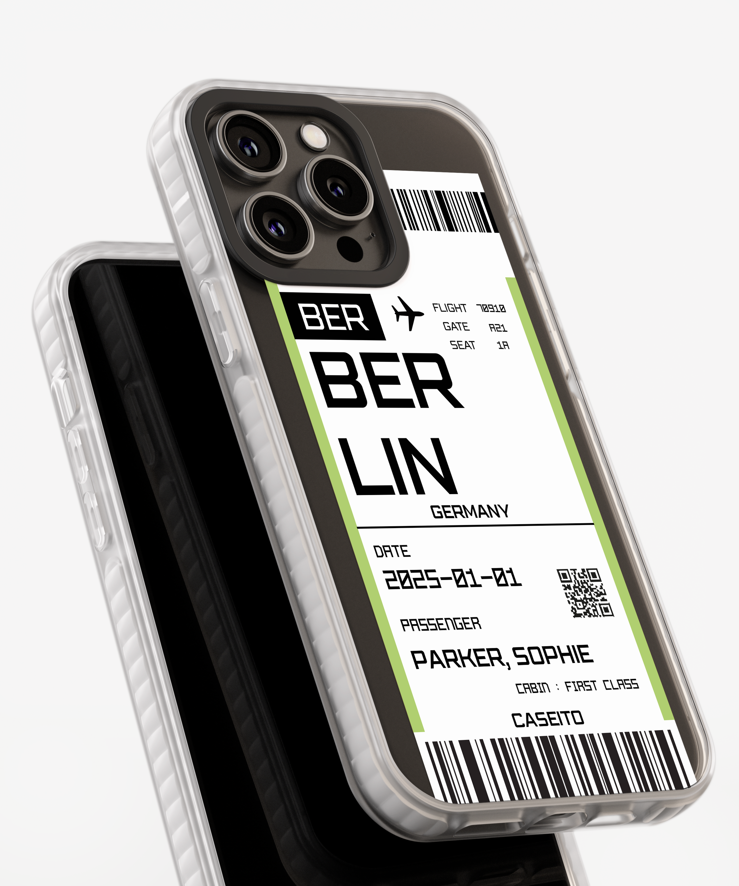 Berlin Boarding Pass iPhone Case