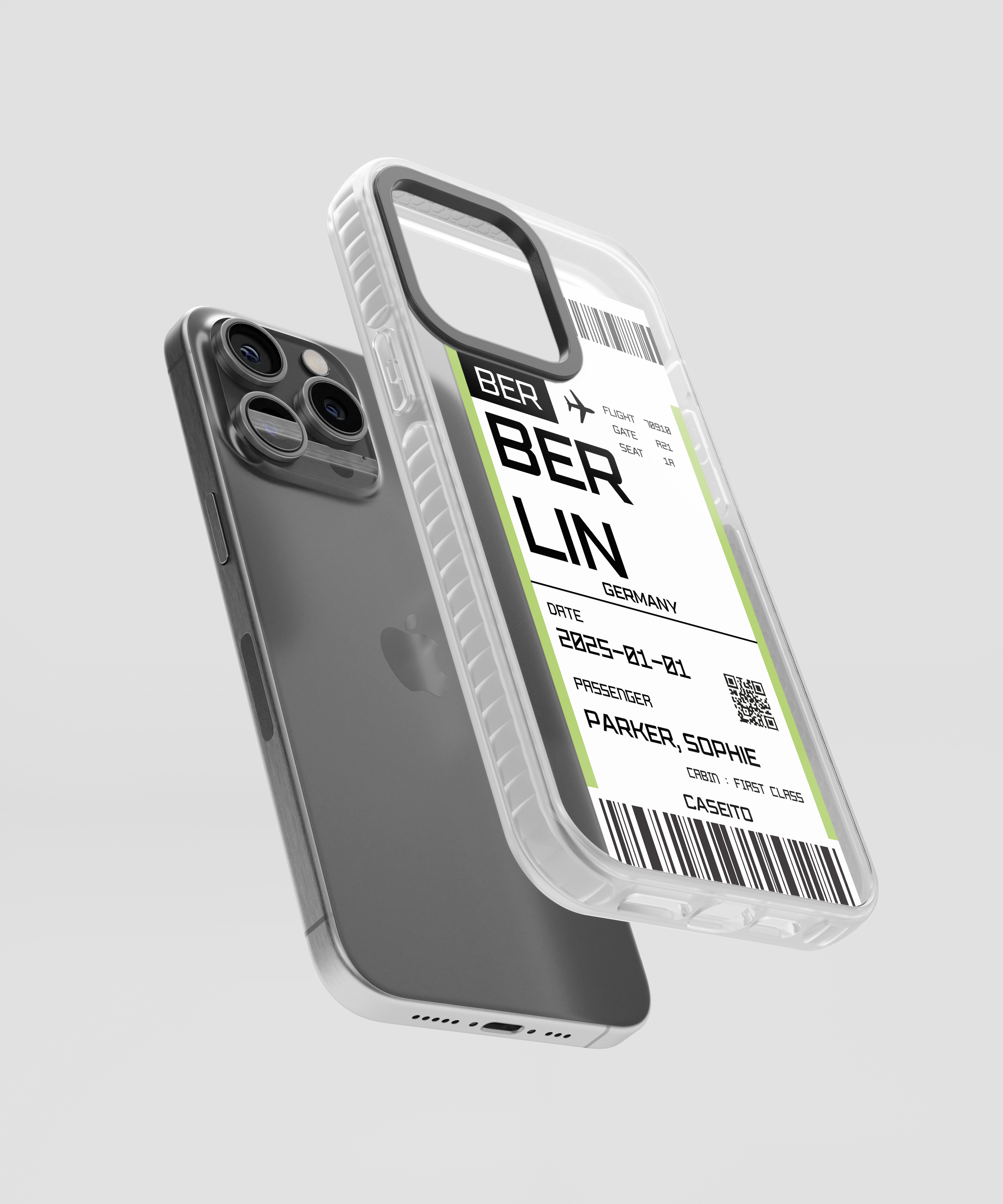 Berlin Boarding Pass iPhone Case