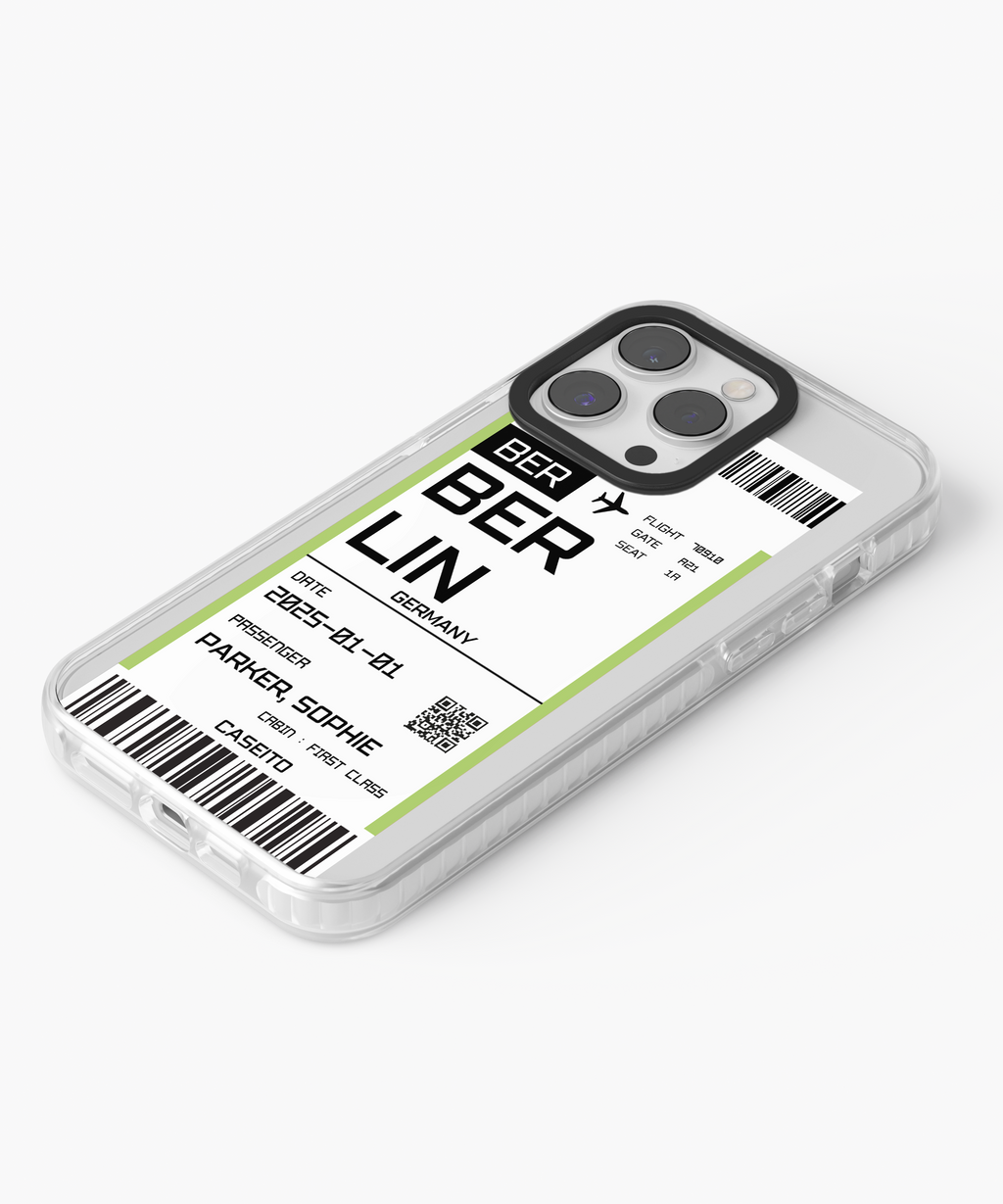 Berlin Boarding Pass iPhone Case