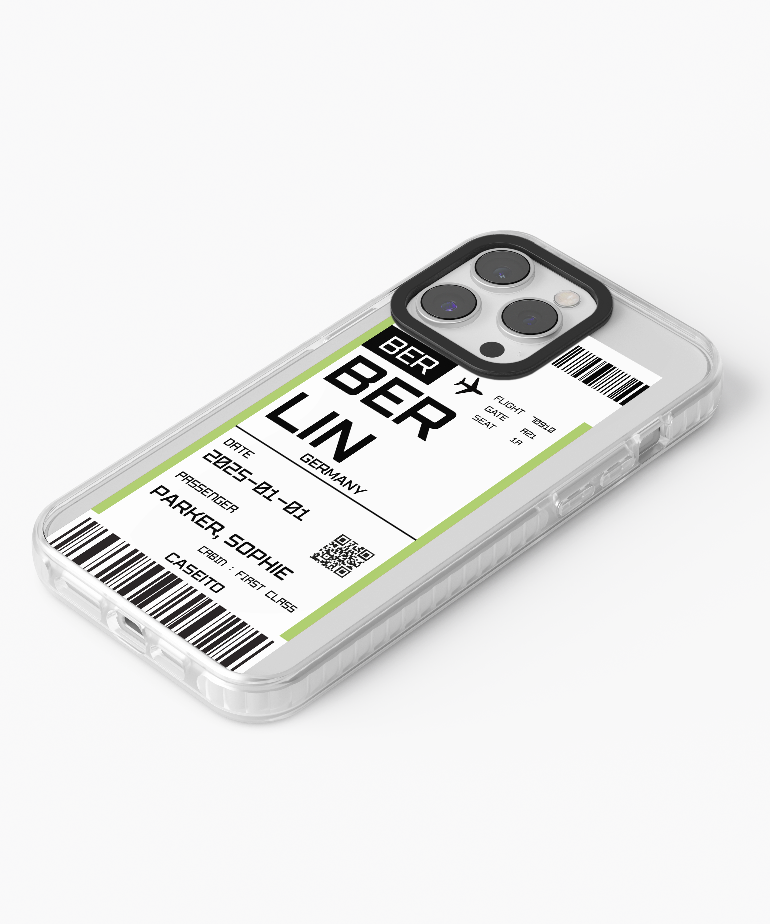 Berlin Boarding Pass iPhone Case
