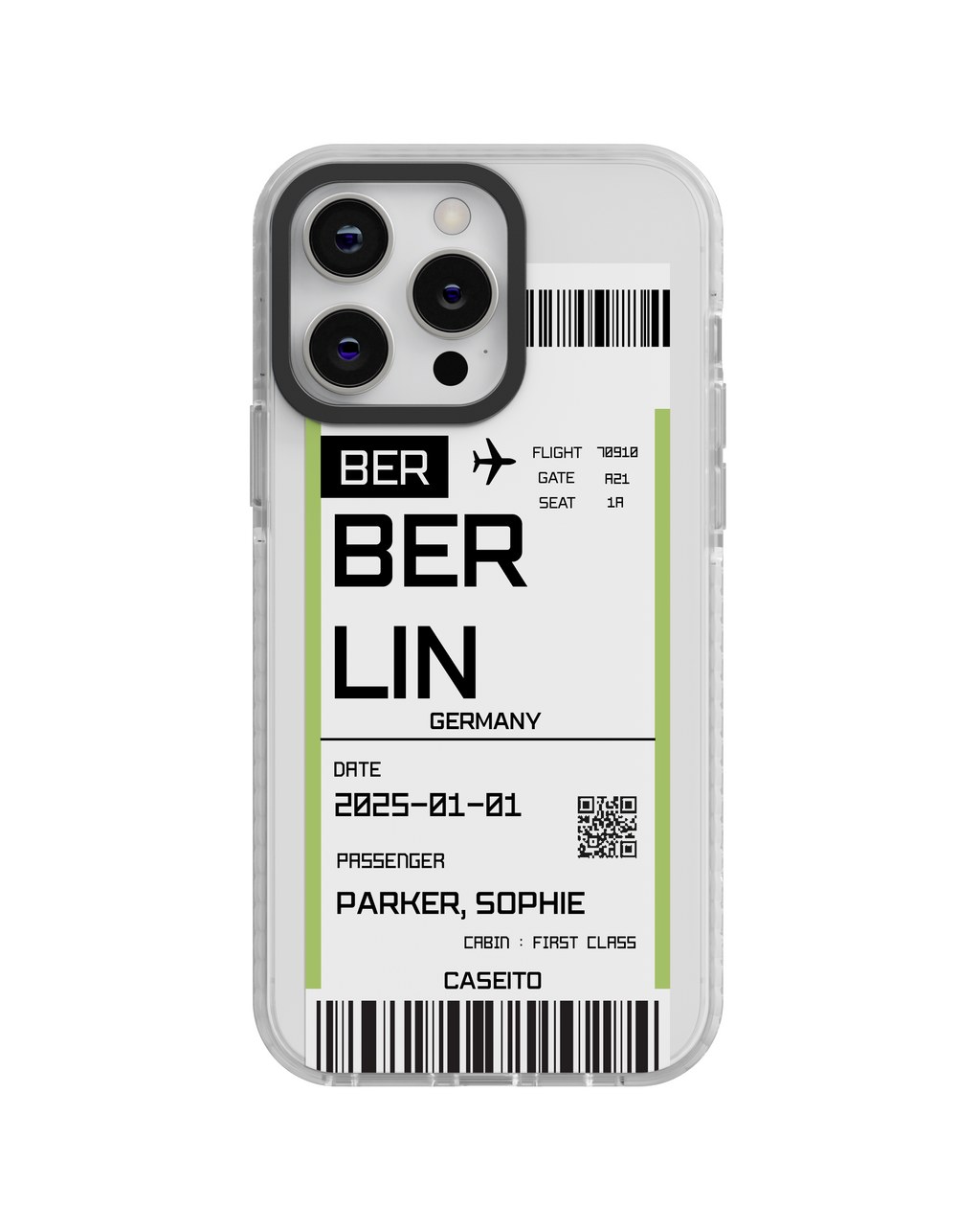 Berlin Boarding Pass iPhone Case
