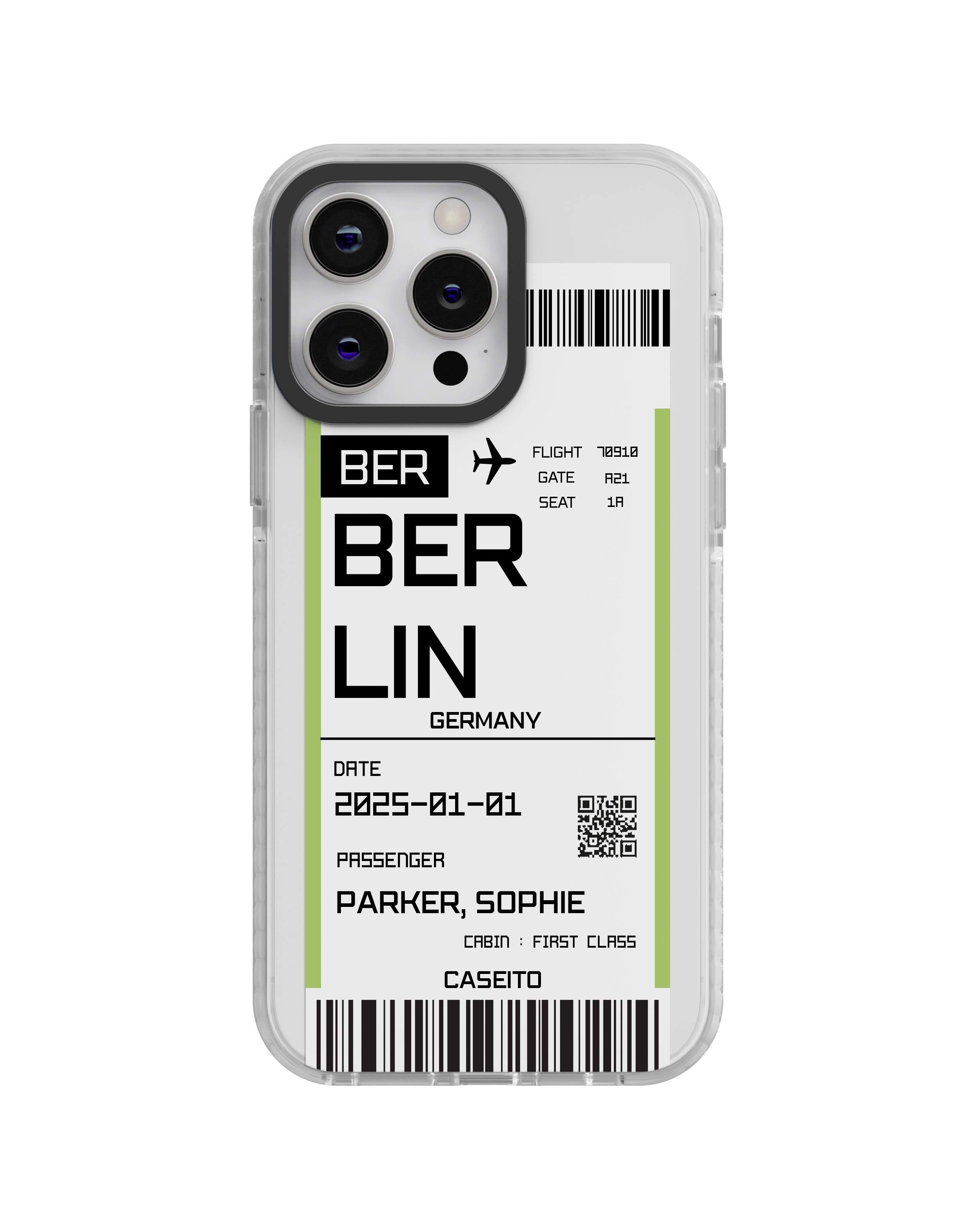 Berlin Boarding Pass iPhone Case