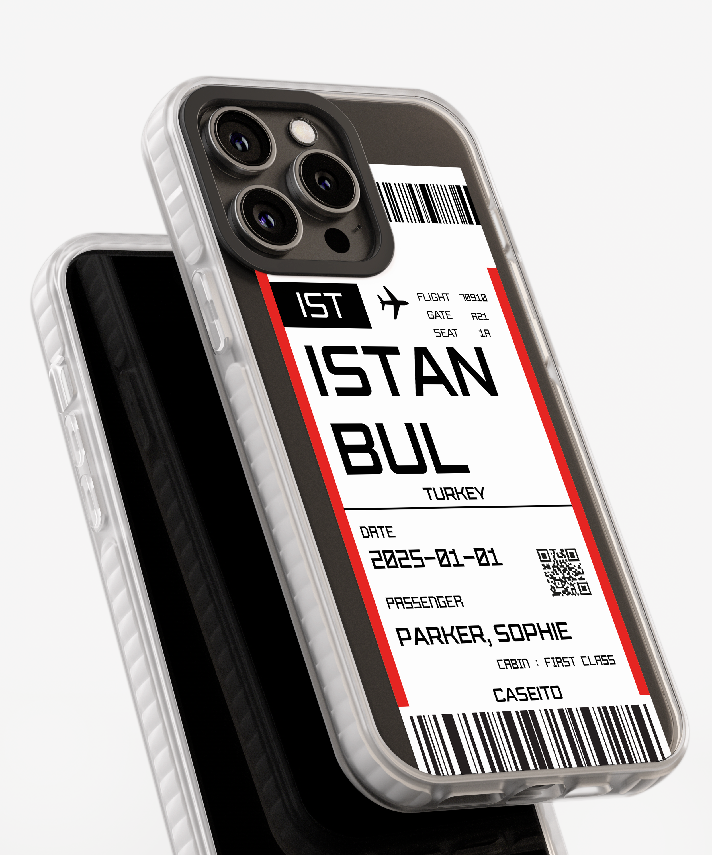 Istanbul Boarding Pass iPhone Case