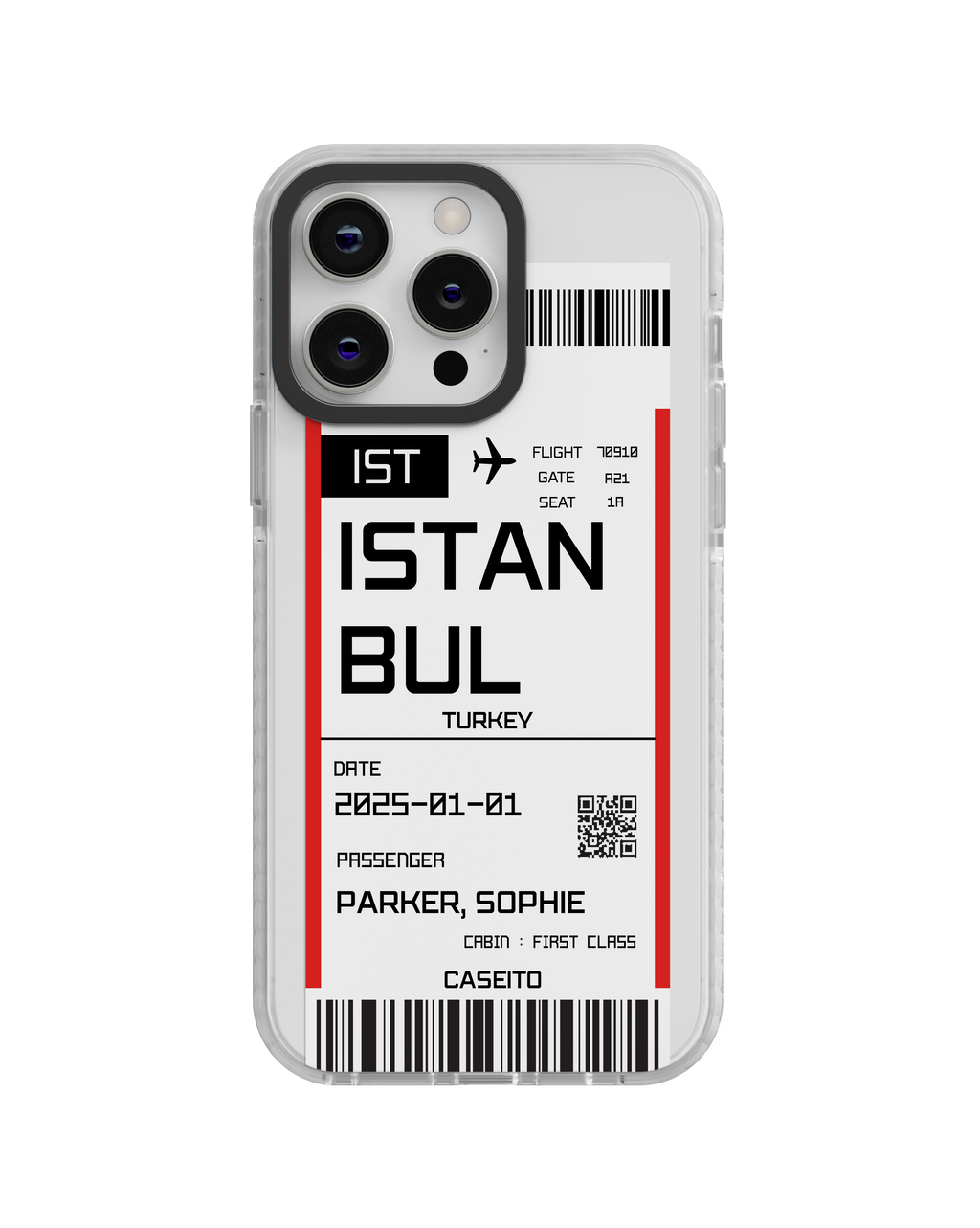 Istanbul Boarding Pass iPhone Case