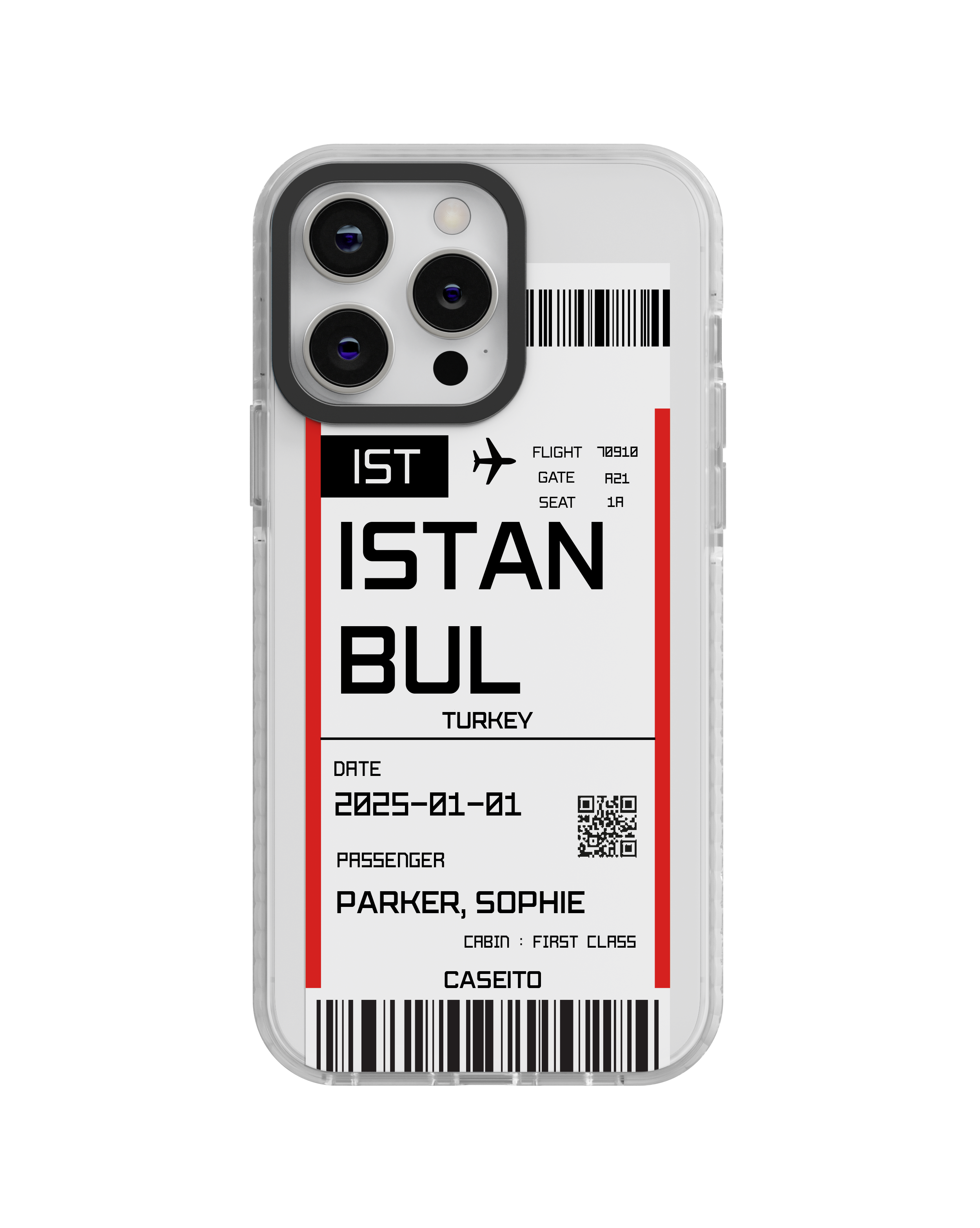 Istanbul Boarding Pass iPhone Case