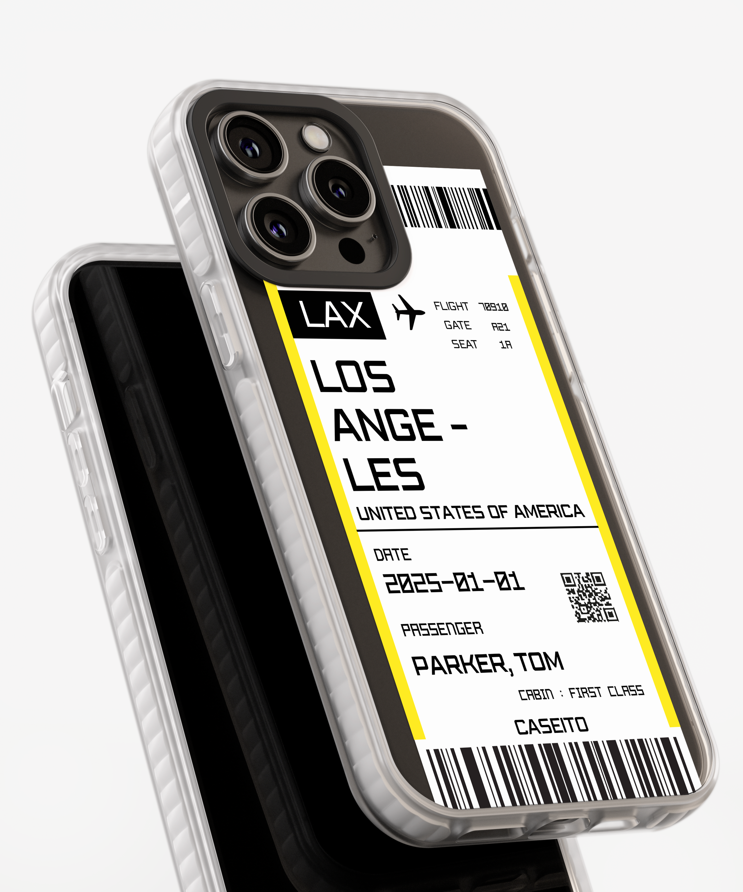 Los Angeles Boarding Pass iPhone Case