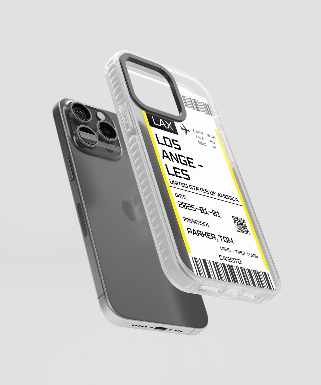 Los Angeles Boarding Pass iPhone Case
