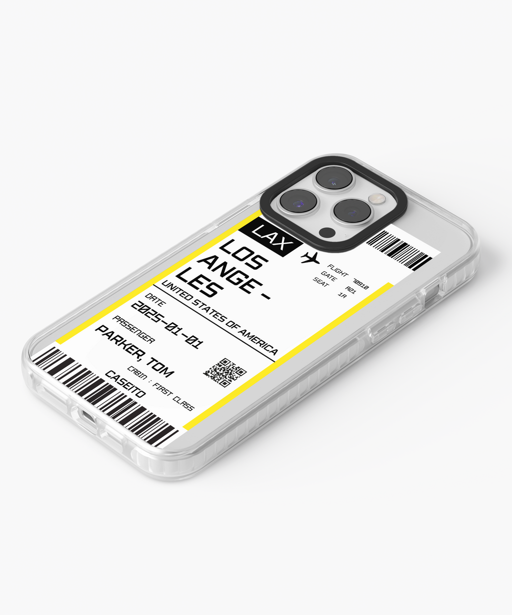 Los Angeles Boarding Pass iPhone Case