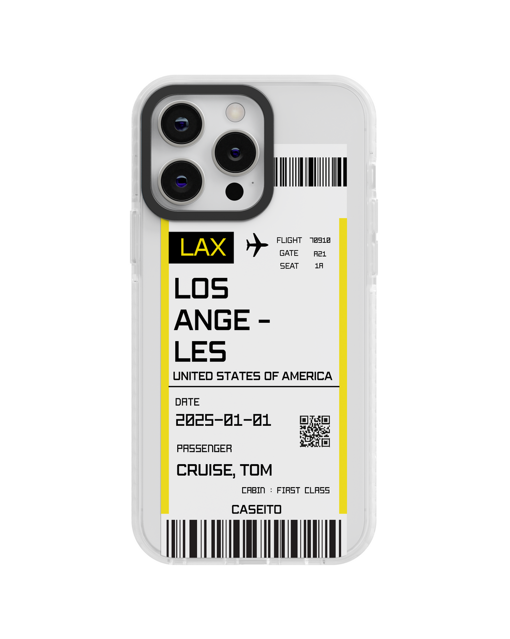 Los Angeles Boarding Pass iPhone Case
