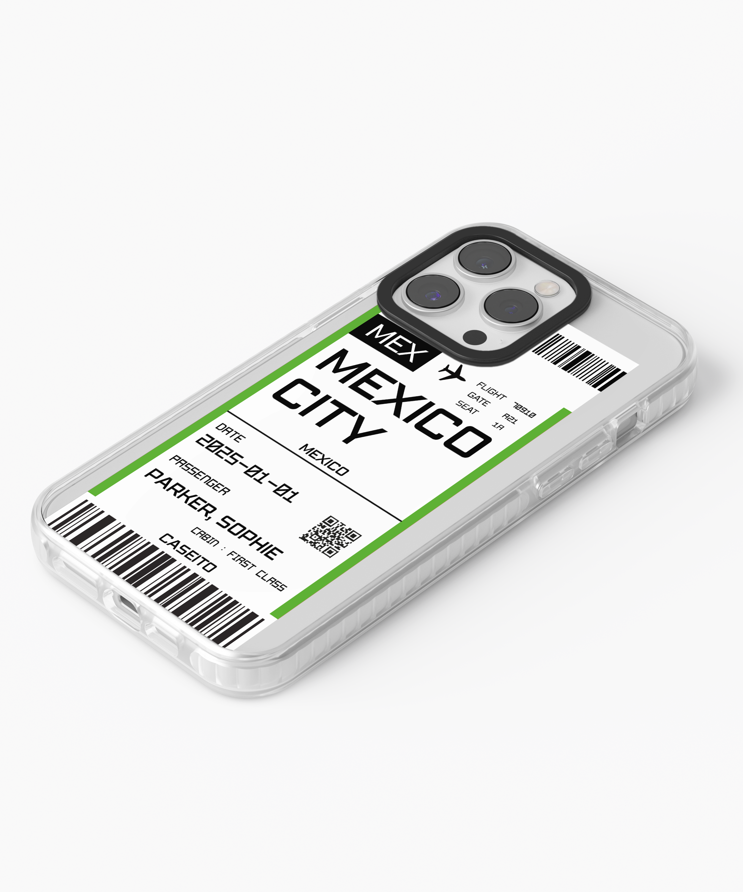 Mexico City Boarding Pass iPhone Case