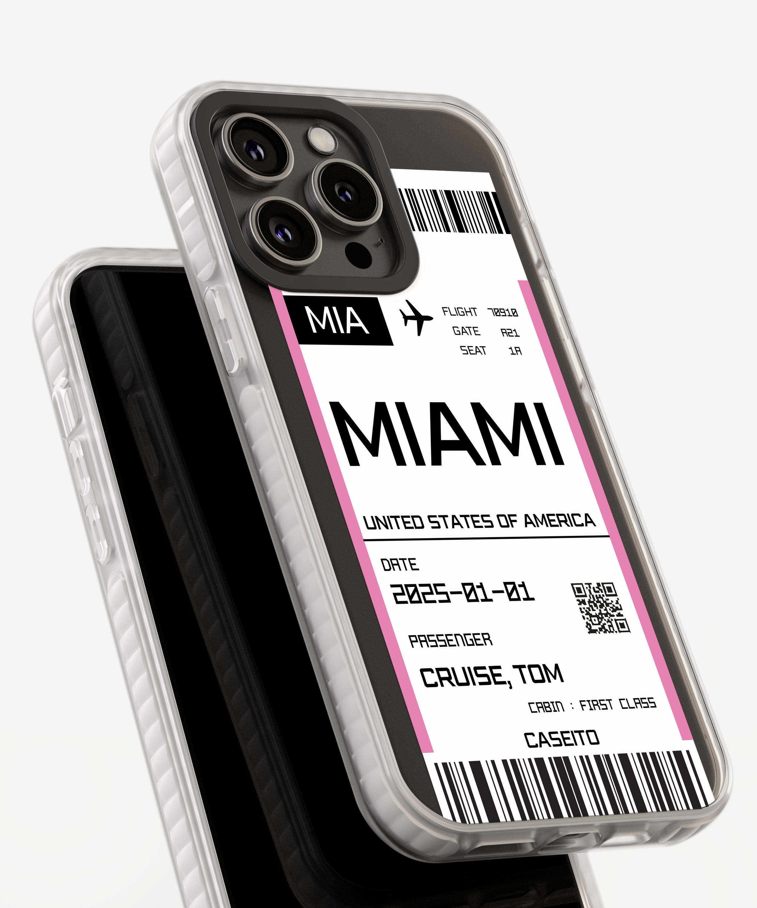 Miami Boarding Pass iPhone Case