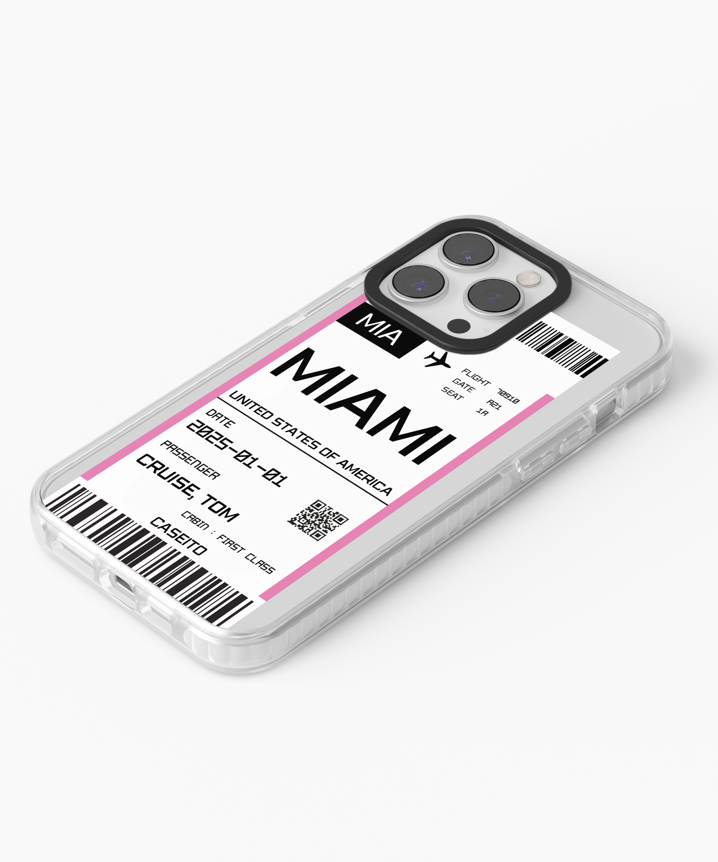 Miami Boarding Pass iPhone Case