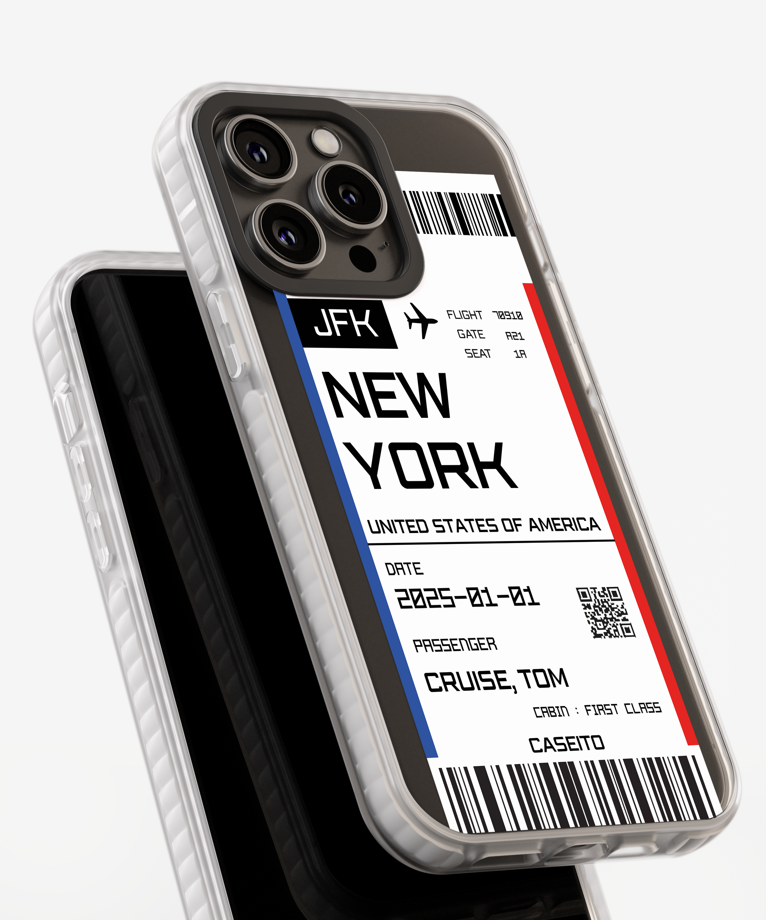 New York Boarding Pass iPhone Case