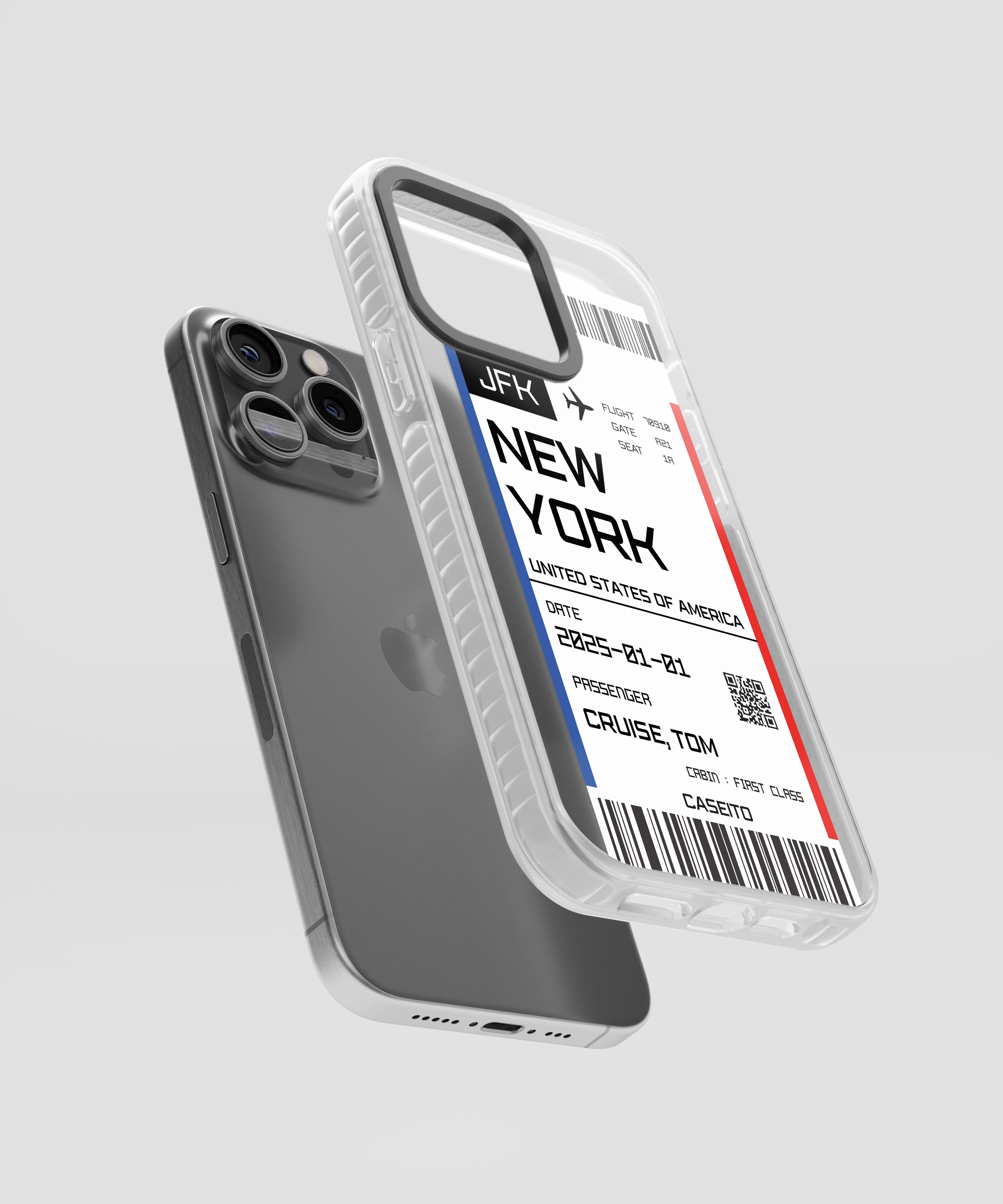 New York Boarding Pass iPhone Case