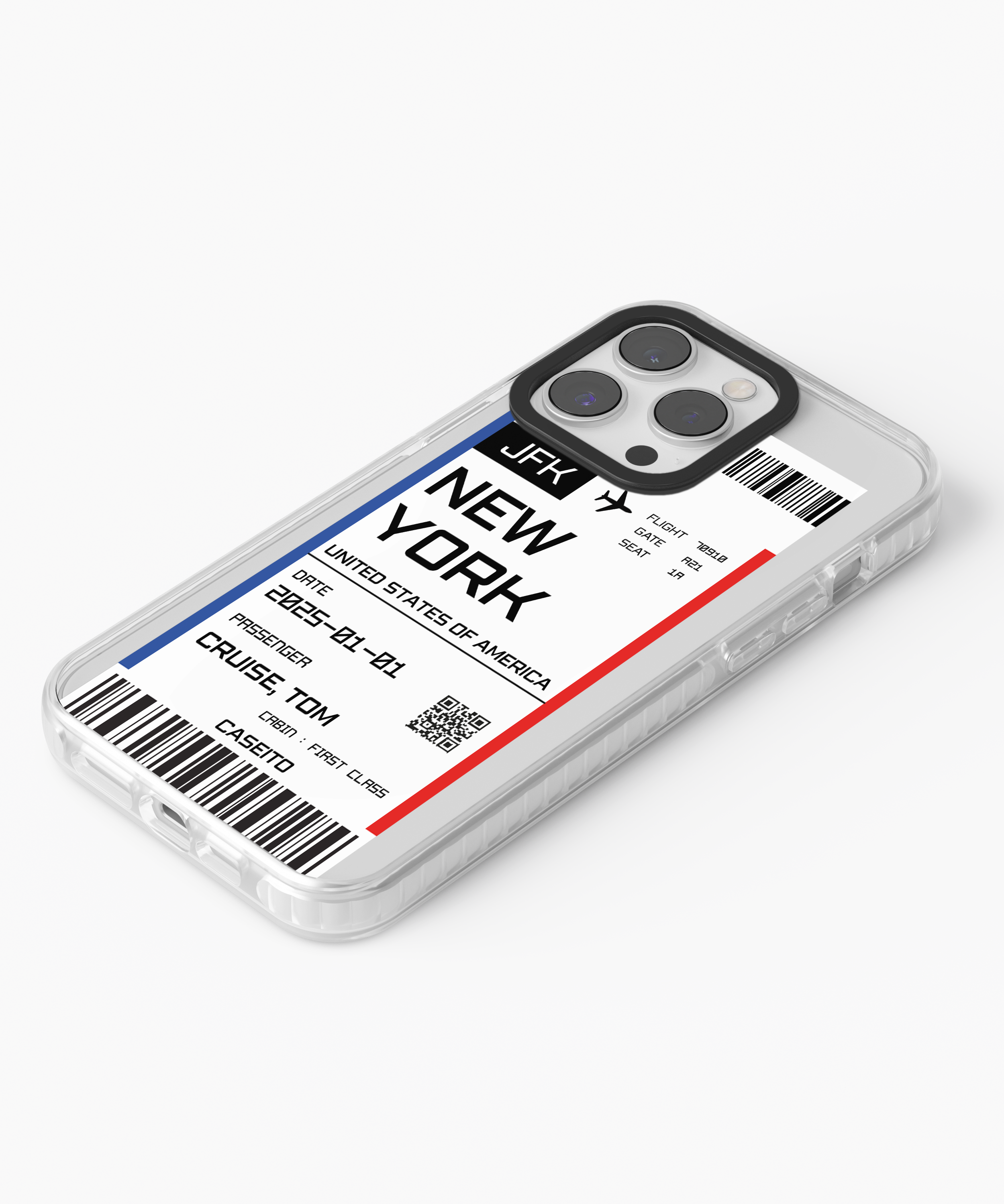 New York Boarding Pass iPhone Case