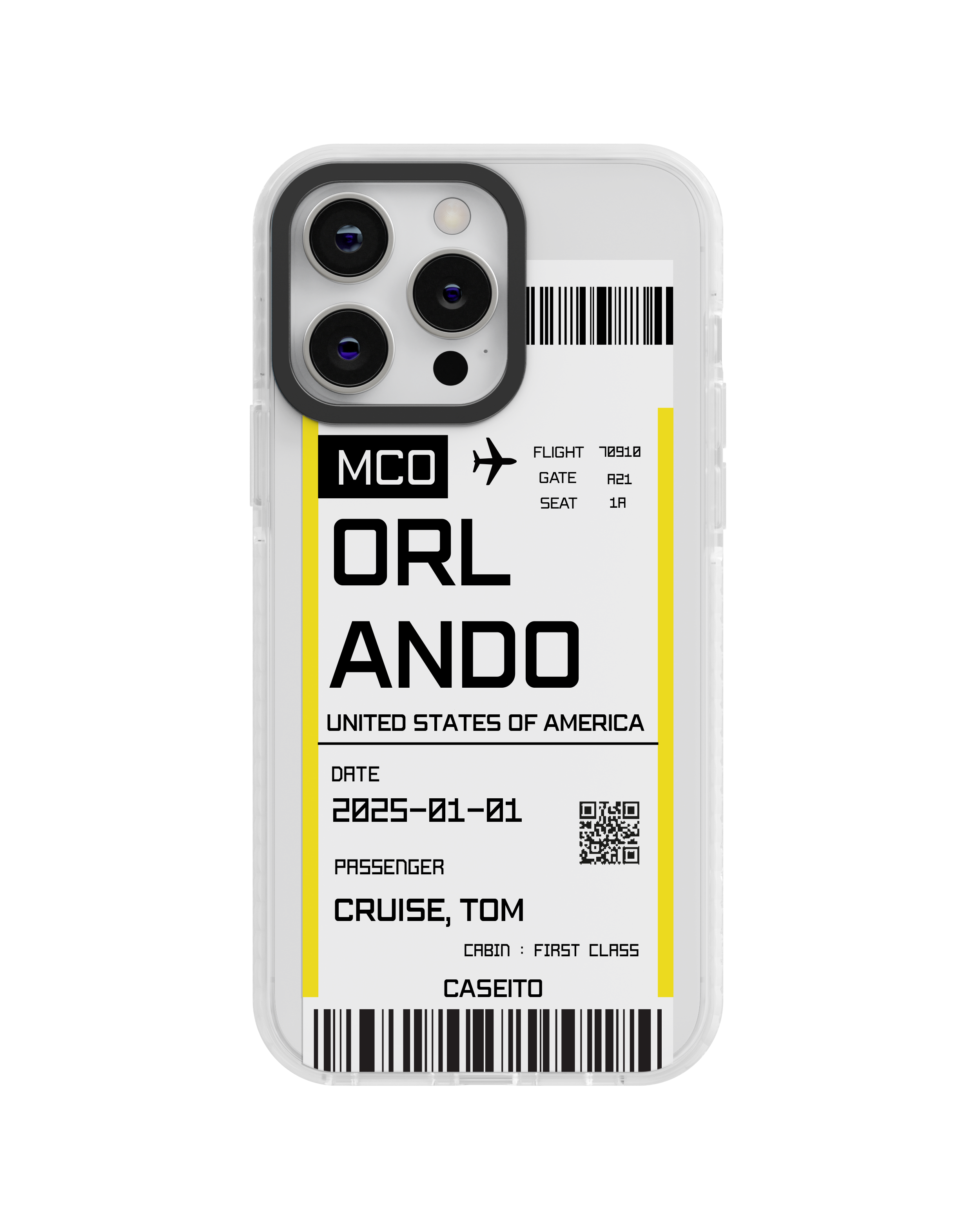 Orlando Boarding Pass iPhone Case