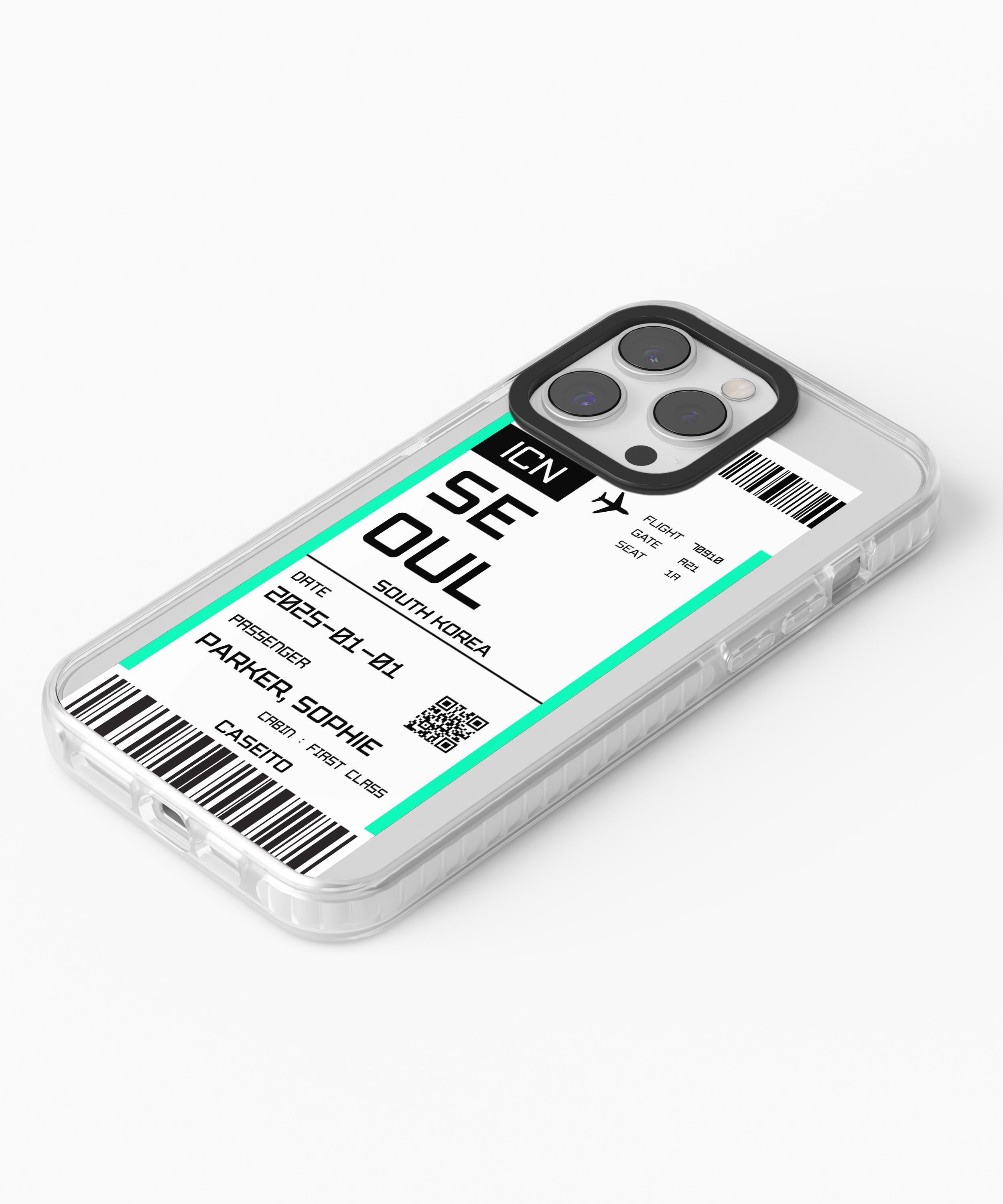 Seoul Boarding Pass iPhone Case