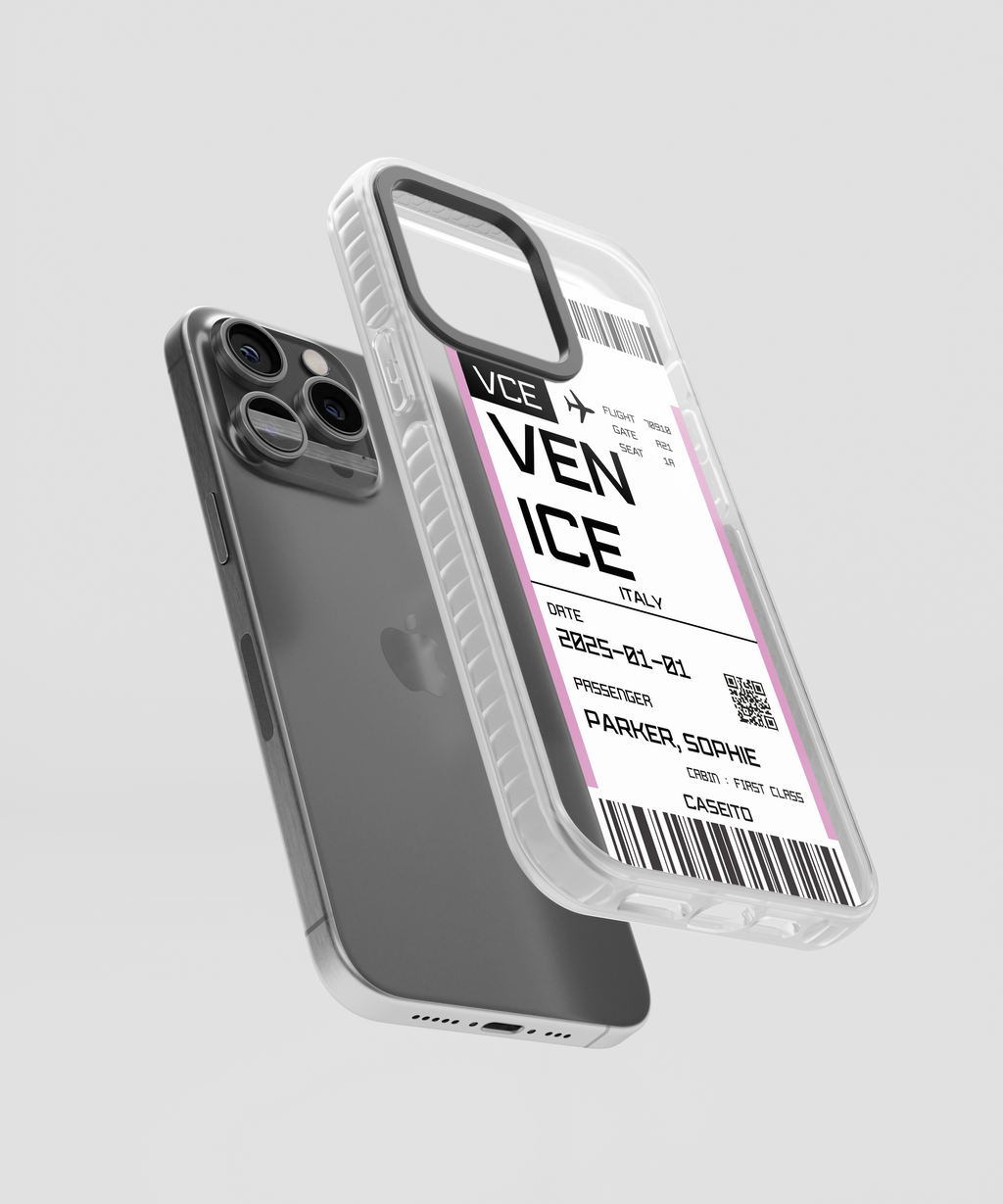Venice Boarding Pass iPhone Case