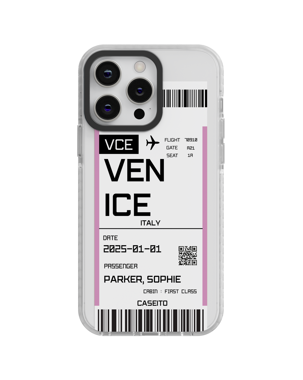 Venice Boarding Pass iPhone Case