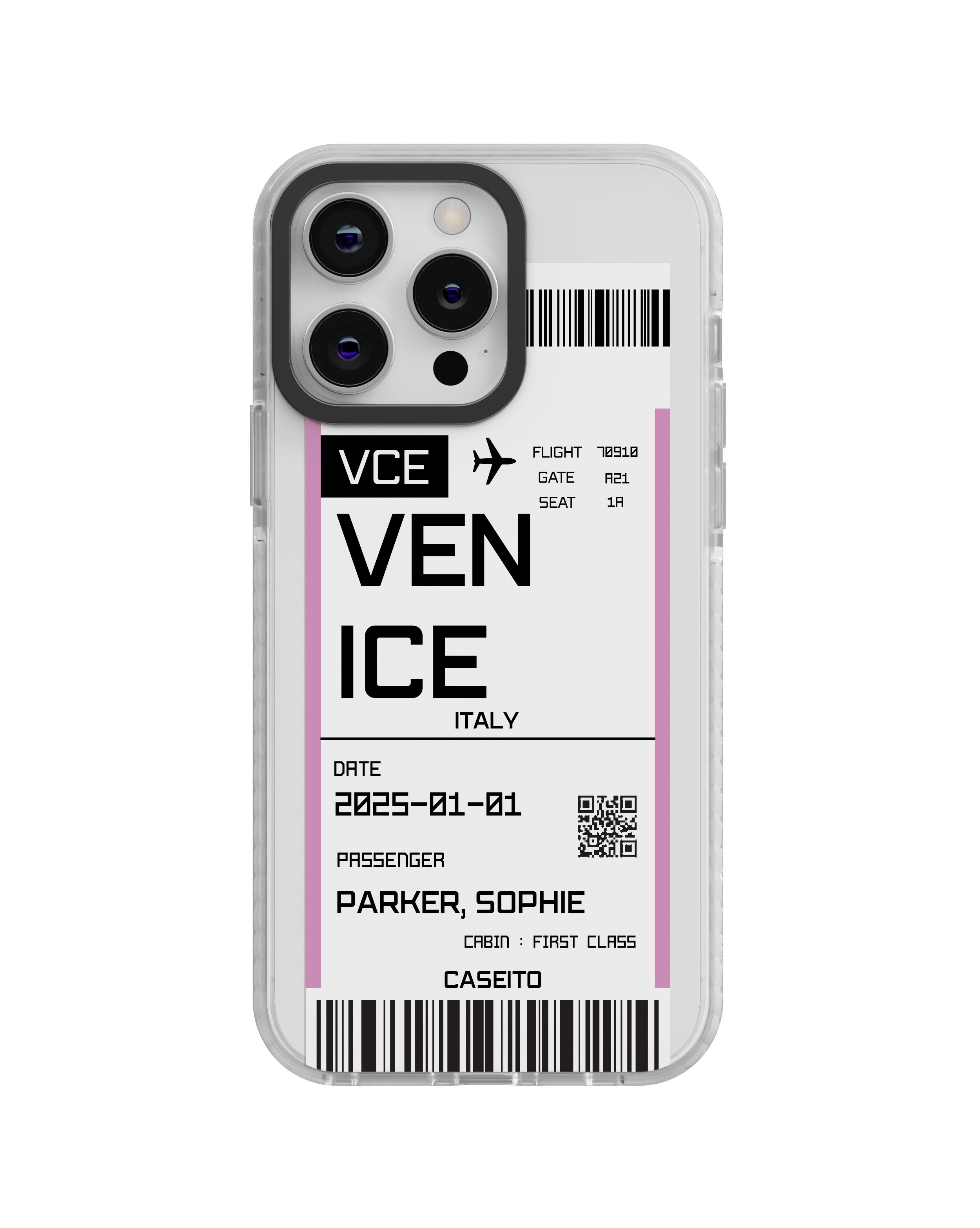 Venice Boarding Pass iPhone Case
