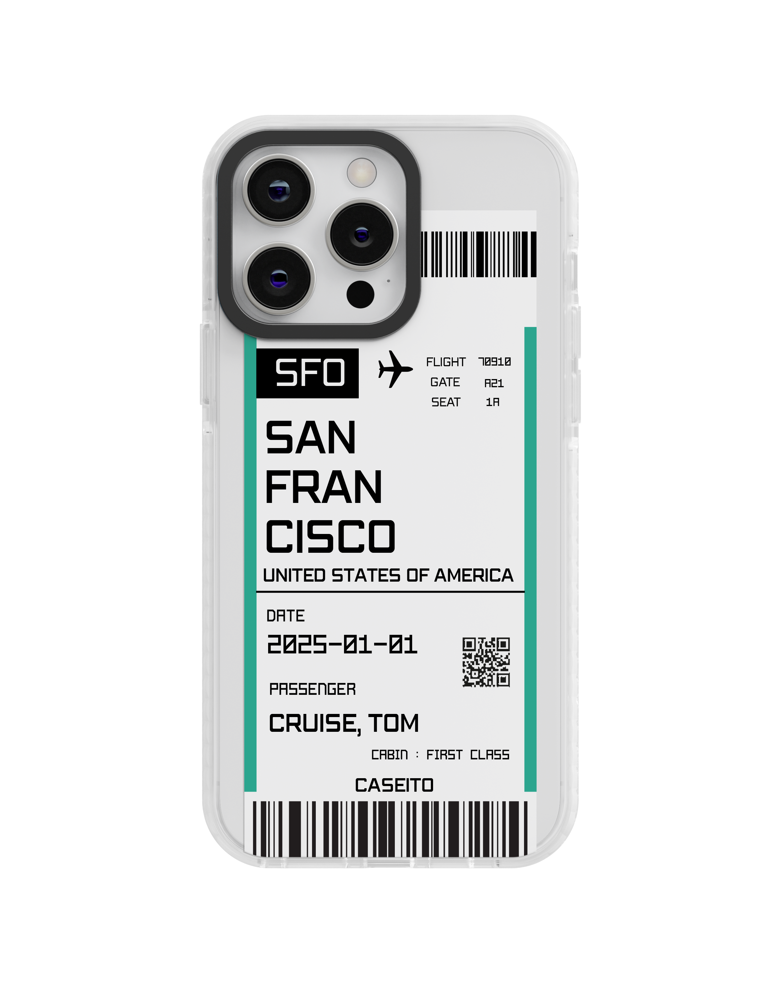 San Francisco Boarding Pass iPhone Case